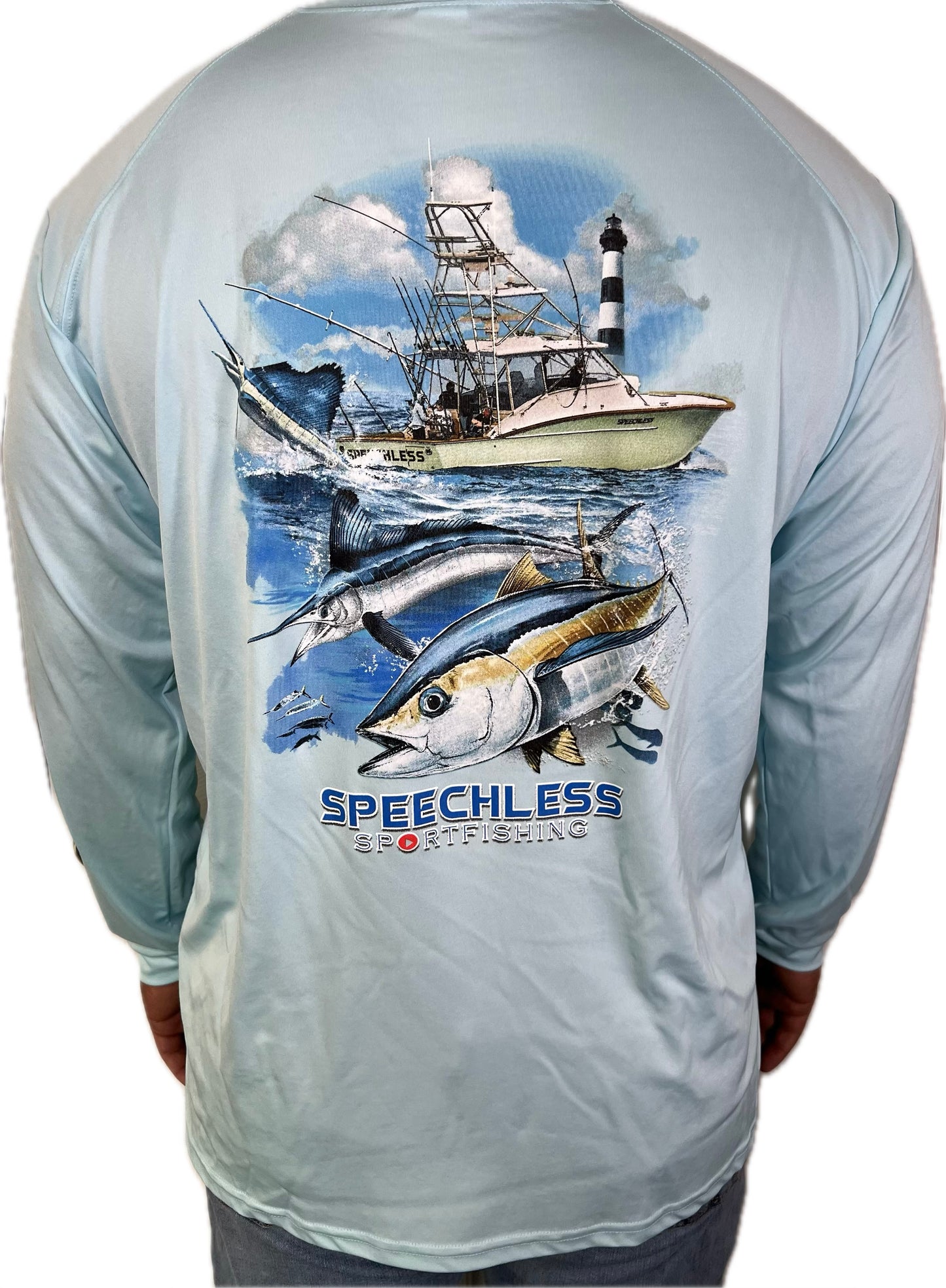 Speechless Sun Protection UPF 50+ Long Sleeve - Light Blue
