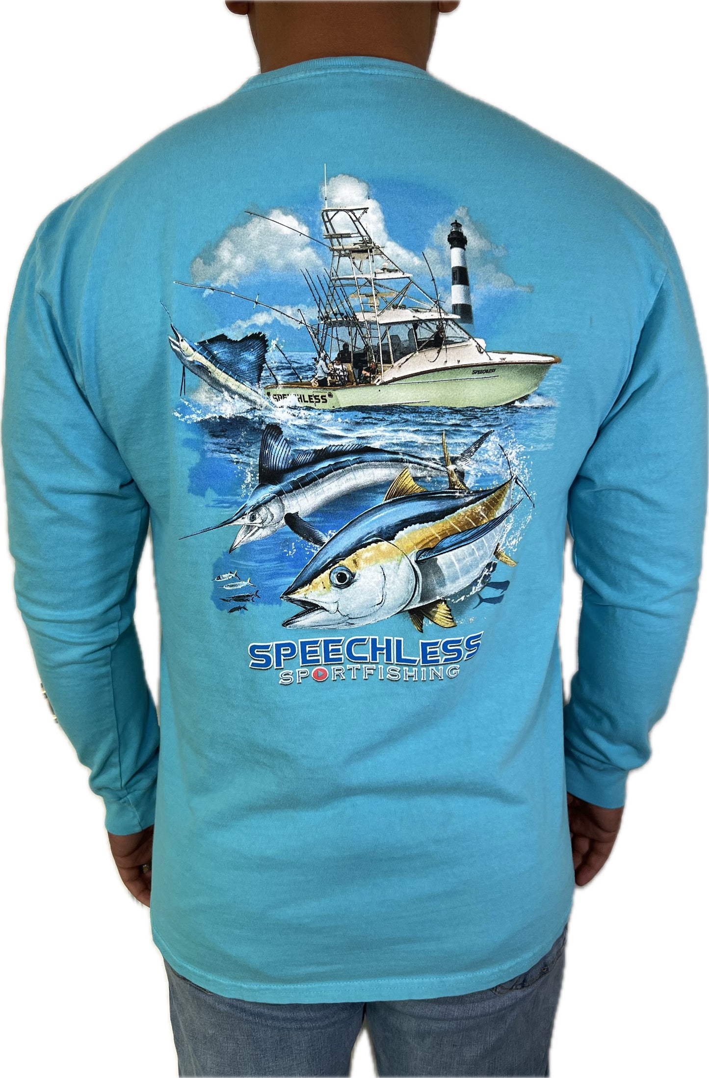Speechless Long Sleeve W/ Pocket- Teal Blue